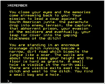 Rick Hanson Trilogy, The - Saga of a Spy (1986)(Robico) screen shot game playing